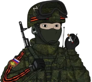 Sticker from Military Wojak