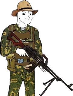 🇦🇫 emoji Military&politics wojaks Telegram sticker 4 of 120