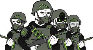 🚔 emoji Military&politics wojaks Telegram sticker 24 of 120