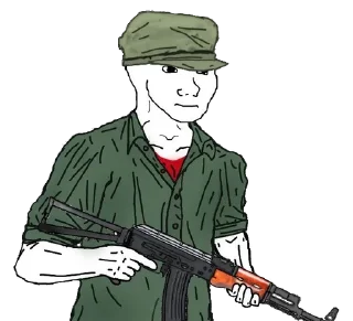 🔫 emoji Military&politics wojaks Telegram sticker 19 of 120