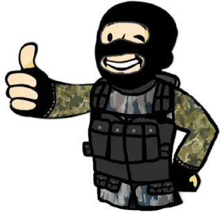 Sticker from Military Wojak