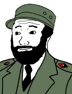 🇨🇺 emoji Military&politics wojaks Telegram sticker 12 of 120