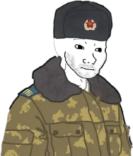 Sticker from Military Wojak