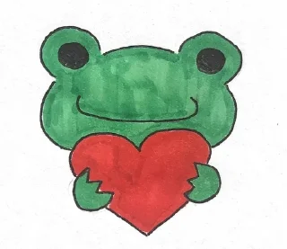 🐸 emoji я в любви Telegram sticker 5 of 23
