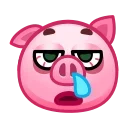 😪 emoji Pig Emoji 🐷 @xkysluv Telegram sticker 23 of 40