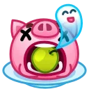 😵 emoji Pig Emoji 🐷 @xkysluv Telegram sticker 24 of 40