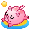 🏖 emoji Pig Emoji 🐷 @xkysluv Telegram sticker 12 of 40