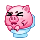 🚽 emoji Pig Emoji 🐷 @xkysluv Telegram sticker 20 of 40