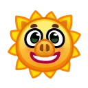 🌞 emoji Pig Emoji 🐷 @xkysluv Telegram sticker 17 of 40