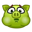 🤢 emoji Pig Emoji 🐷 @xkysluv Telegram sticker 7 of 40