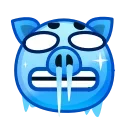 🥶 emoji Pig Emoji 🐷 @xkysluv Telegram sticker 18 of 40