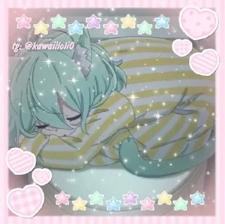 Sticker from @kawaiiloli0 ᜊ  ˖ ࣪  κᥲκᥲ᧐ ࿐