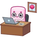 🙄 emoji Marshmallow Telegram sticker 16 of 23