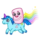 🦄 emoji Marshmallow Telegram sticker 23 of 23