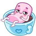 😌 emoji Marshmallow Telegram sticker 6 of 23