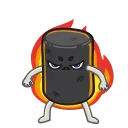 😡 emoji Marshmallow Telegram sticker 10 of 23