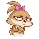 😒 emoji Банни | Bunny :: @TgSticker Telegram sticker 22 of 24