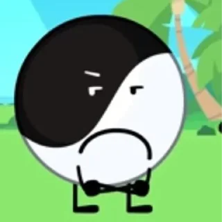 Sticker from yin yang