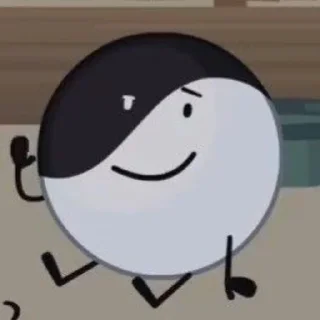 Sticker from yin yang