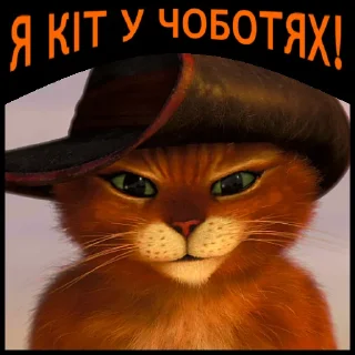 Sticker from Кіт у чоботях | @Geek_Universe_Stickers | @Leo_21