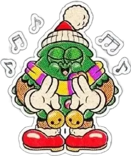 🎶 emoji 🎄 Telegram sticker 1 of 120