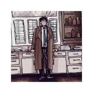 Sticker from 🤍🤵🏻Кастиэль, Сверхъестественное