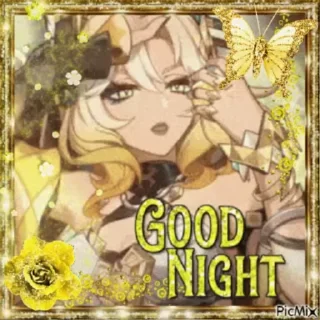 Sticker from good night 🌙 genshin pack