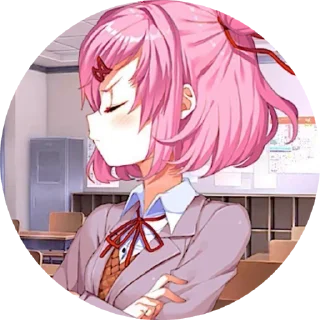 💗 emoji @denjifagst Natsuki Telegram sticker 4 of 45