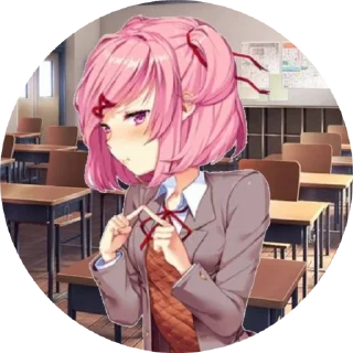 💗 emoji @denjifagst Natsuki Telegram sticker 9 of 45