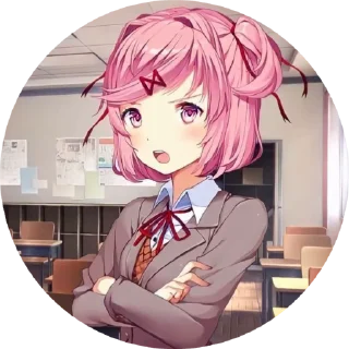 💗 emoji @denjifagst Natsuki Telegram sticker 1 of 45