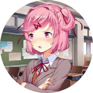 💗 emoji @denjifagst Natsuki Telegram sticker 3 of 45