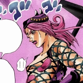 Sticker from Jojo manga