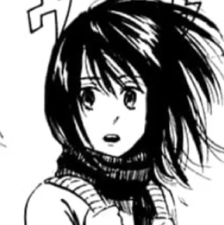 Sticker from Mikasa Manga