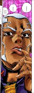 Sticker from Jojo manga