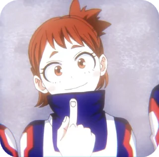 Sticker from Uraraka || by @meitark