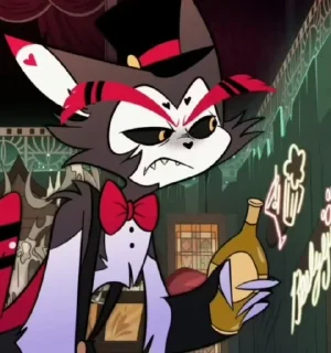 😕 emoji Husk Hazbin Hotel s1 Telegram sticker 19 of 63