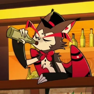 🍾 emoji Husk Hazbin Hotel s1 Telegram sticker 13 of 63