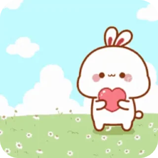 Sticker from bunny's cute