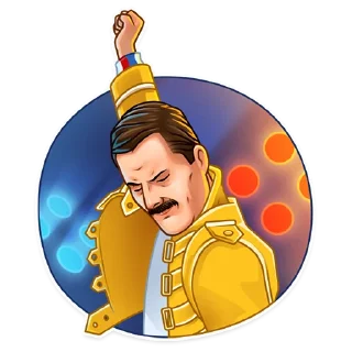 Sticker from Freddie Mercury