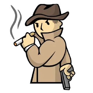 🚬 emoji Столичная пустошь FALLAUTA Telegram sticker 16 of 90