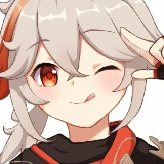 😋 emoji кадзу мой мальчик ➡️ @Ctikerubot Telegram sticker 13 of 46