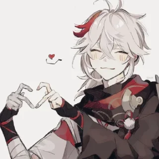 ♥️ emoji кадзу мой мальчик ➡️ @Ctikerubot Telegram sticker 5 of 46