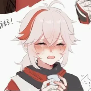 😭 emoji кадзу мой мальчик ➡️ @Ctikerubot Telegram sticker 19 of 46