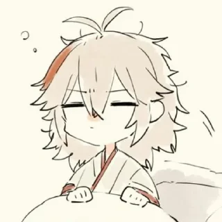 😇 emoji кадзу мой мальчик ➡️ @Ctikerubot Telegram sticker 16 of 46