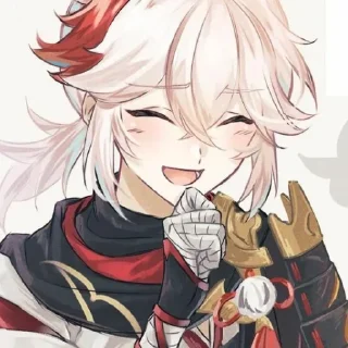 😆 emoji кадзу мой мальчик ➡️ @Ctikerubot Telegram sticker 18 of 46