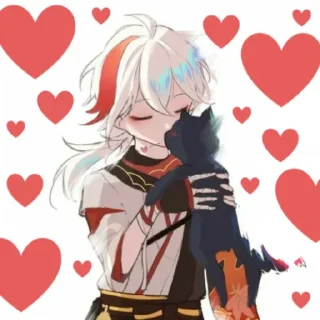 ♥️ emoji кадзу мой мальчик ➡️ @Ctikerubot Telegram sticker 8 of 46