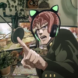 🤬 emoji Kakyoin💓🤏 Telegram sticker 8 of 19