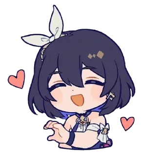 💫 emoji Honaki chibi: for @novellasbots Telegram sticker 11 of 60