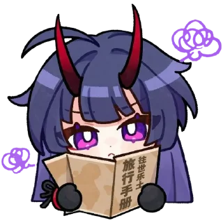 💫 emoji Honaki chibi: for @novellasbots Telegram sticker 1 of 60