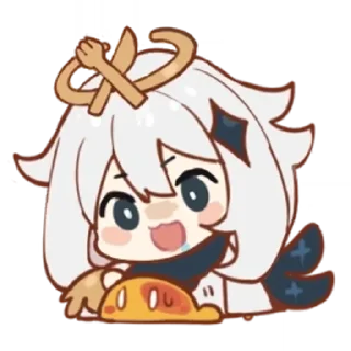 Sticker from Genshin Impact Chibi